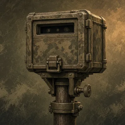 Illustration of trail cam mount / lock box