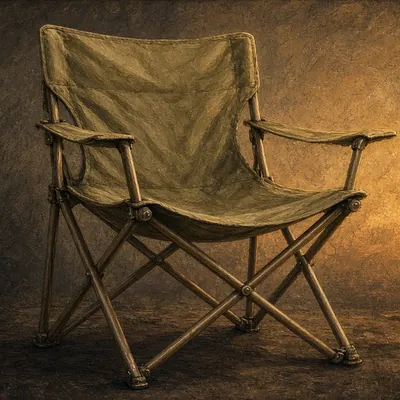 Illustration of camp chair