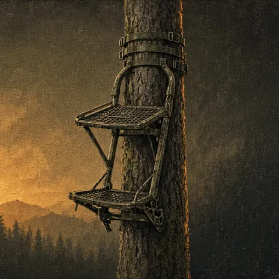 Illustration of climbing stand