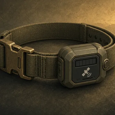 Illustration of gps dog tracking collar