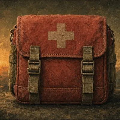 Illustration of first-aid kit
