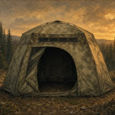 Illustration of ground blind