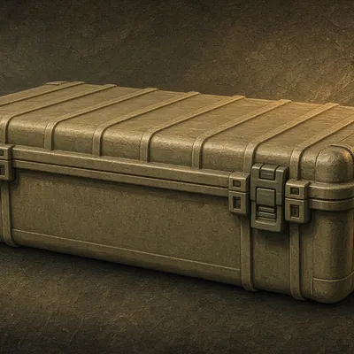 Illustration of lockable hard case (check airline rules)