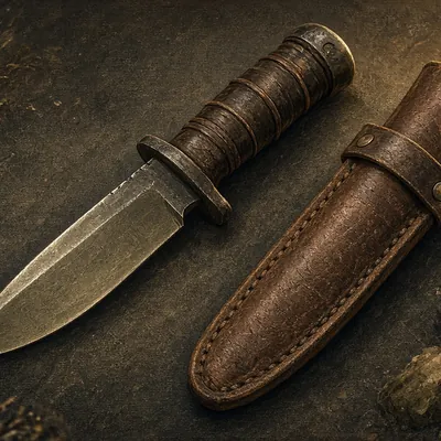Illustration of knife & sharpener
