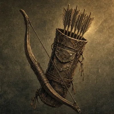 Illustration of arrow quiver