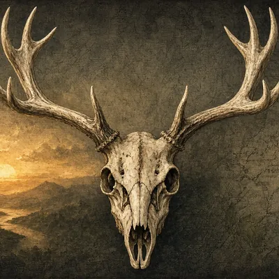 Illustration of european skull mount kit