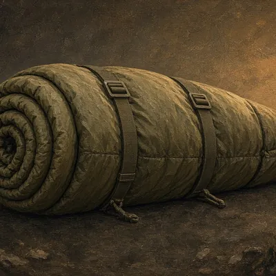 Illustration of sleeping bag